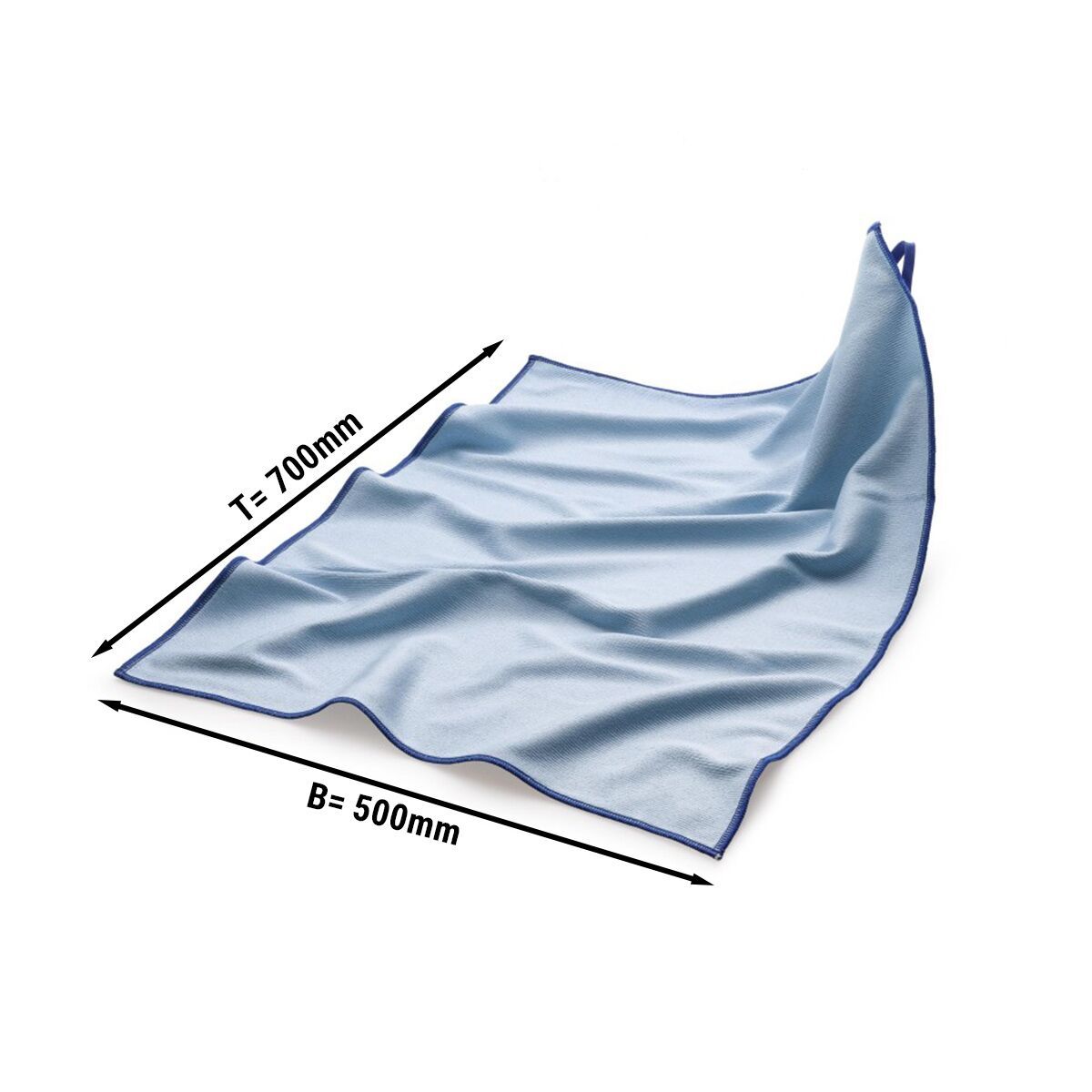 Microfiber Glass Kitchen Towels 10 Pack Blue MPTBMC57#SET10