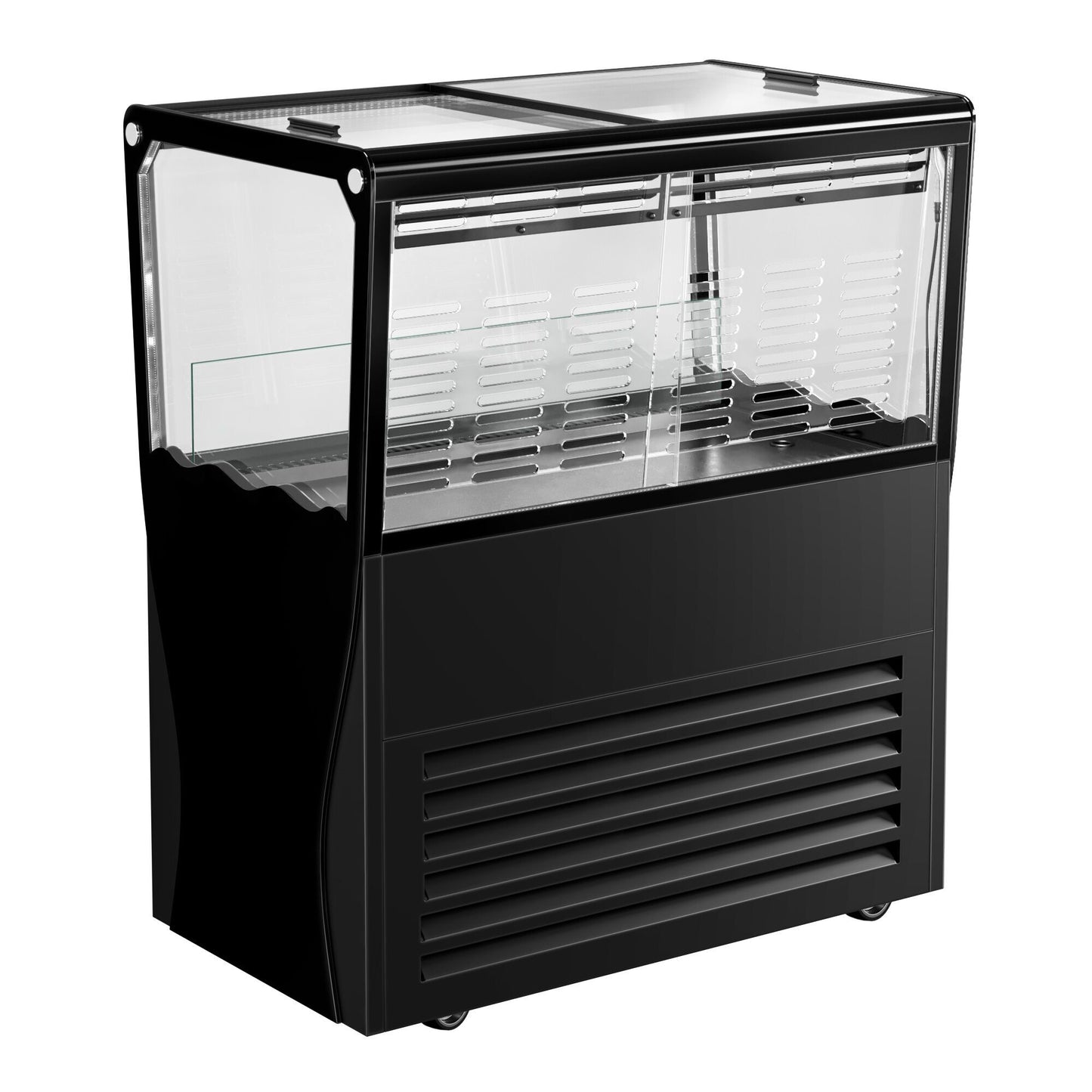 Refrigerated Beverage Display Island 69L 320W Black KIBL730