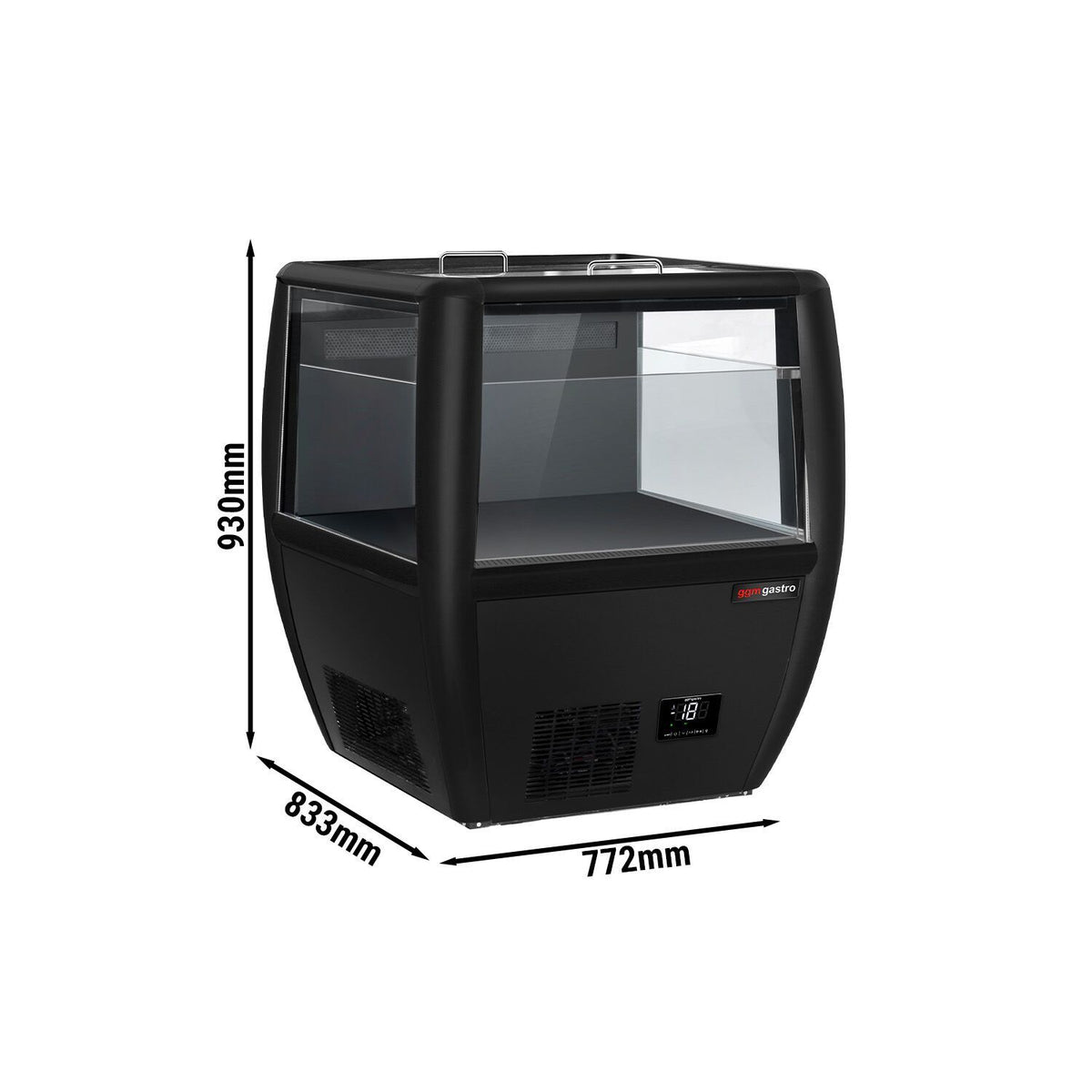 Refrigerated Display Island 772mm 87L 335W Black TTS87GS