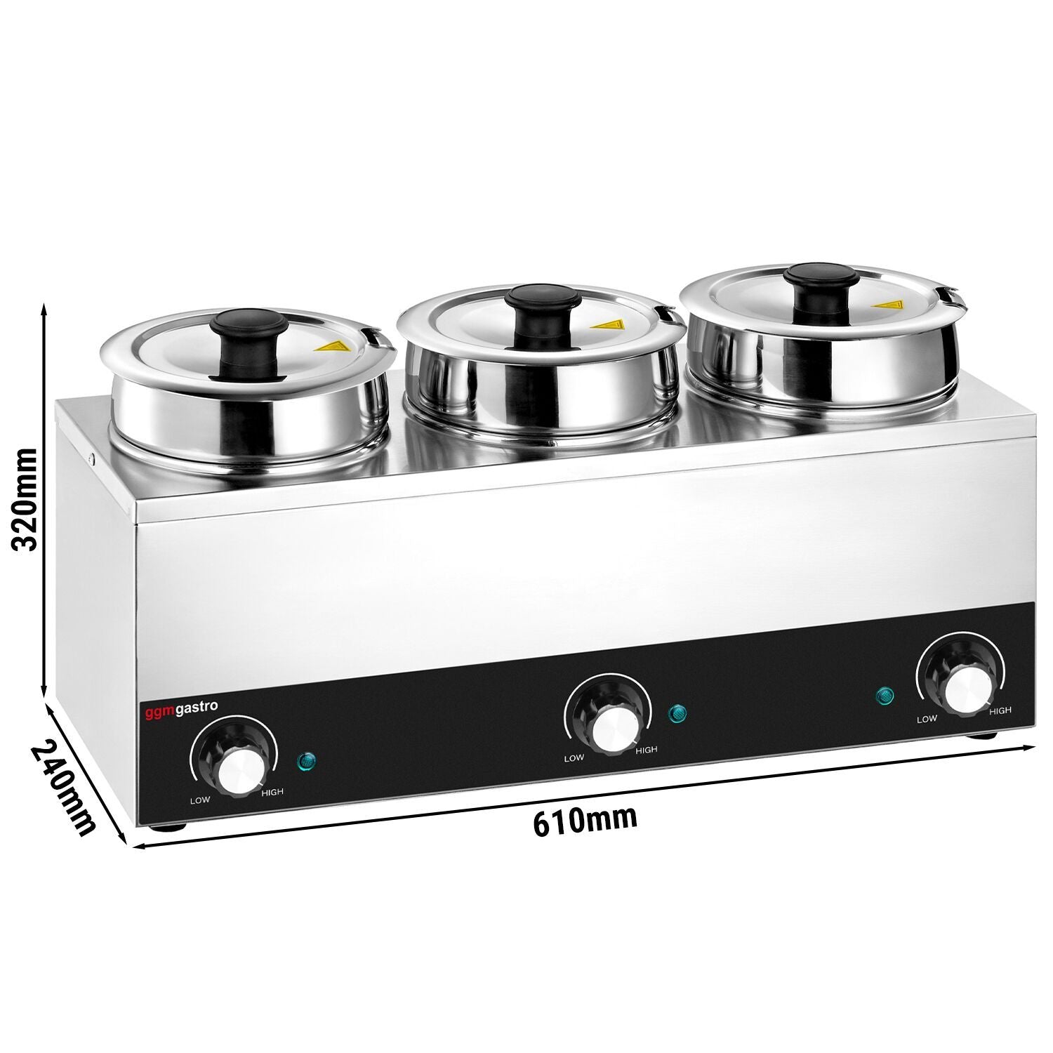 Electric Bain-Marie Soup Warmer 10.5L 450W BHPV35-3