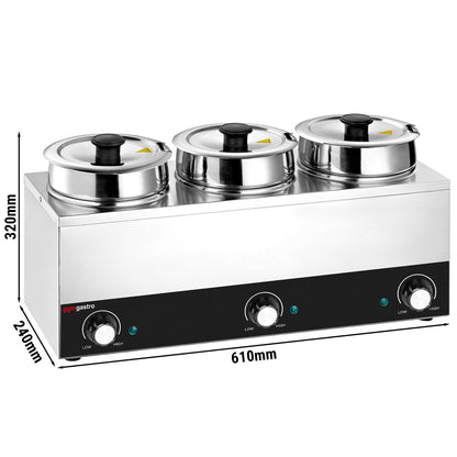 Electric Bain-Marie Soup Warmer 10.5L 450W BHPV35-3