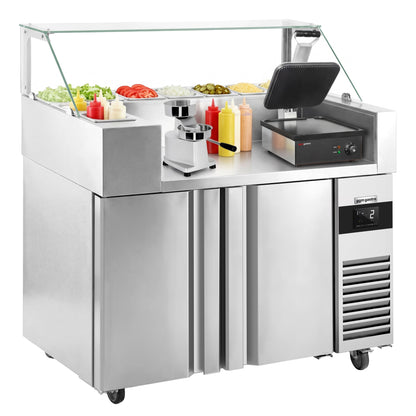 Refrigerated Preparation Table 1 Door 2 Drawers ZBF127DN#KGJ13#HMH130
