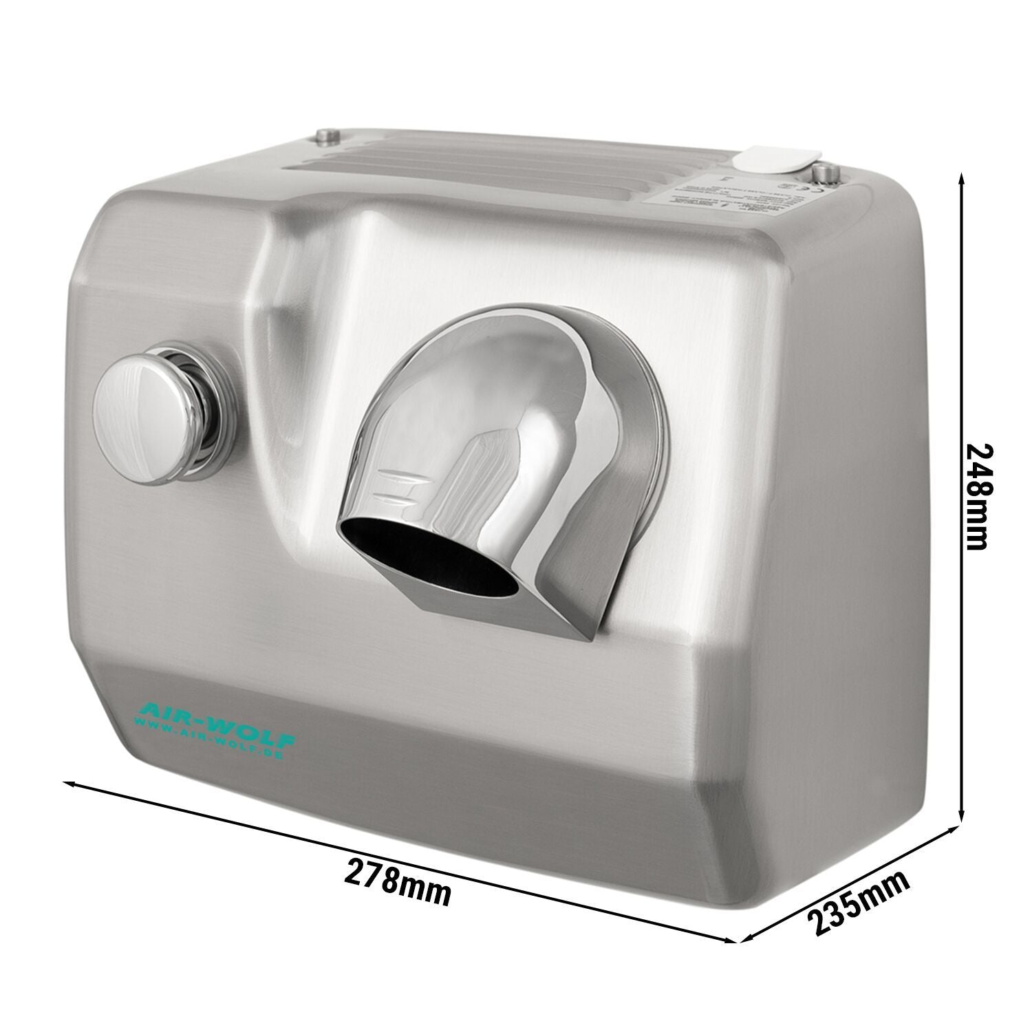 Wall Mounted Hair Dryer Anthracite Steel 10-126