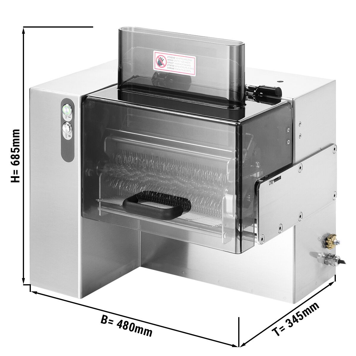 Electric Meat Tenderizer Stainless Steel 250mm 370W EFMSM25