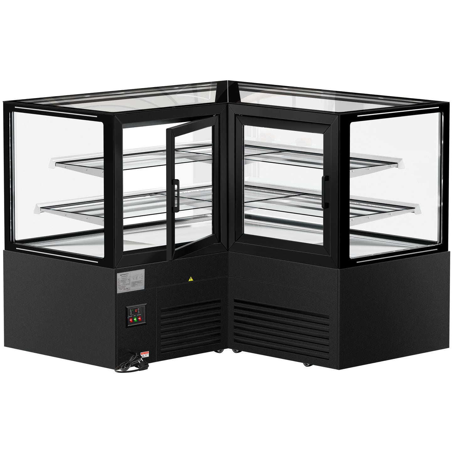 Refrigerated Display Case Double Glazing 735L Matt Black KTEG157SM