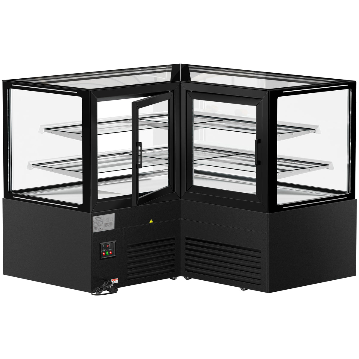 Refrigerated Display Case Double Glazing 735L Matt Black KTEG157SM