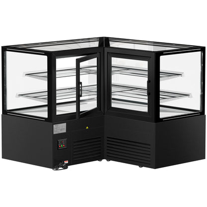 Refrigerated Display Case Double Glazing 735L Matt Black KTEG157SM