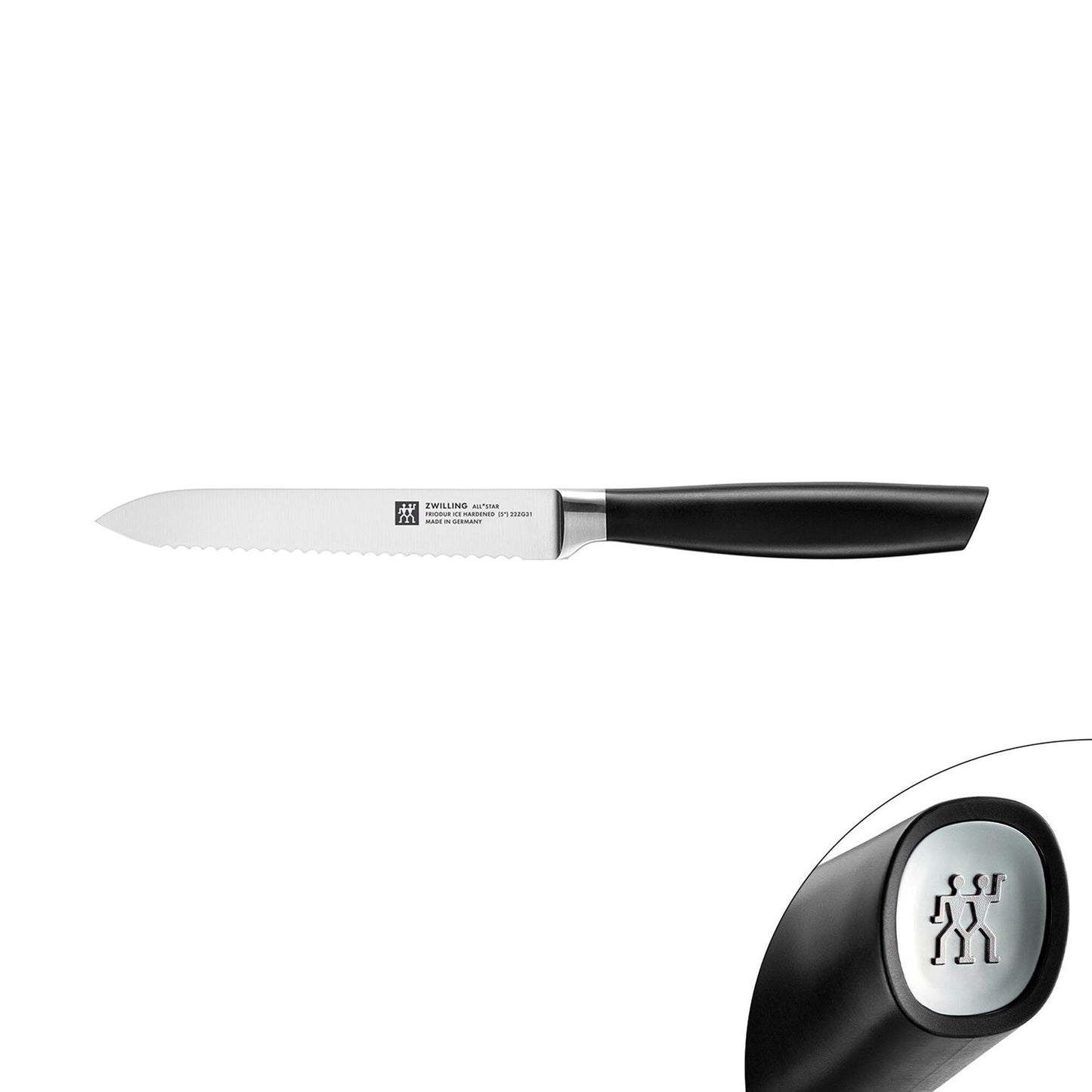 Utility Knife 130mm Blade Silver Black Handle