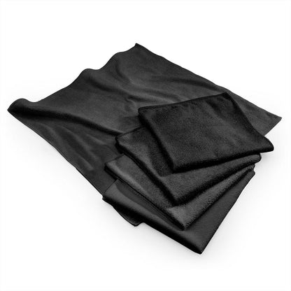 Multipurpose Microfiber Cloths 10 Pack Black MTSMC44#SET10