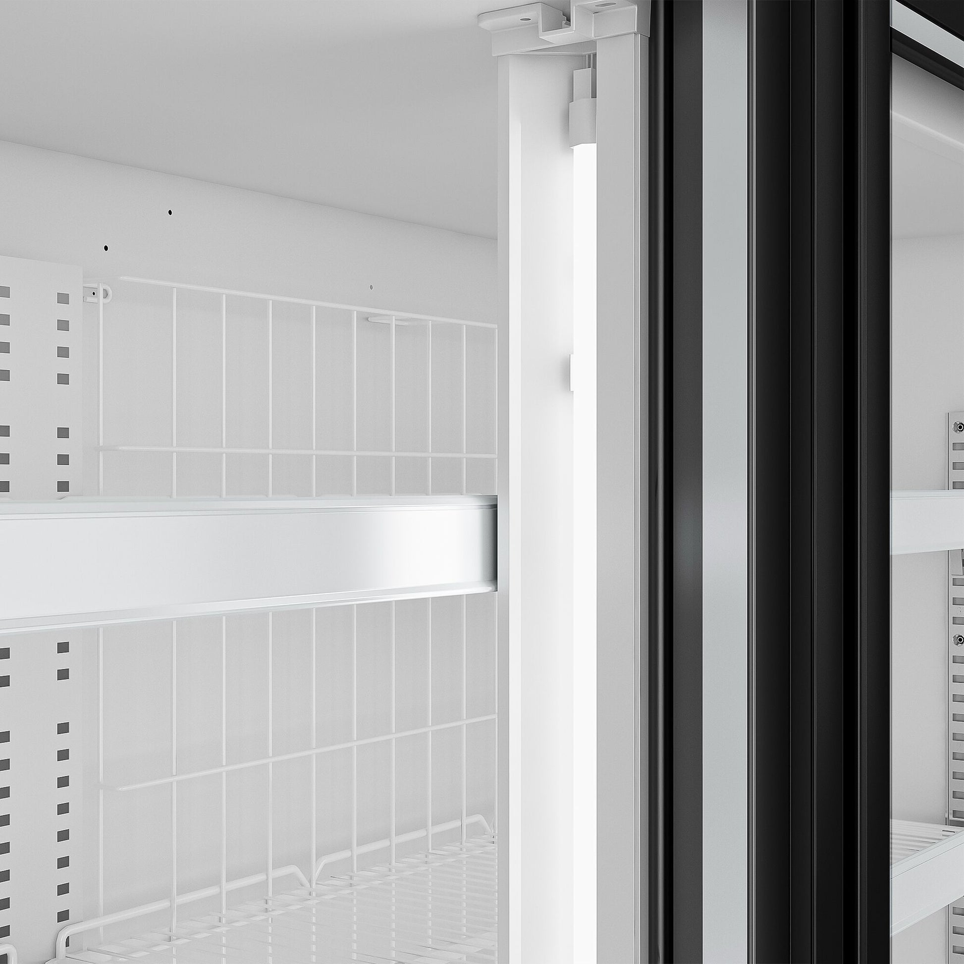 Supermarket Wall Freezer Display 1450mm 232L 650W Black WTBIC2
