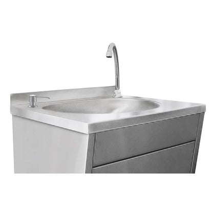 Commercial Foot-Operated Hand Wash Sink 500x451x890mm