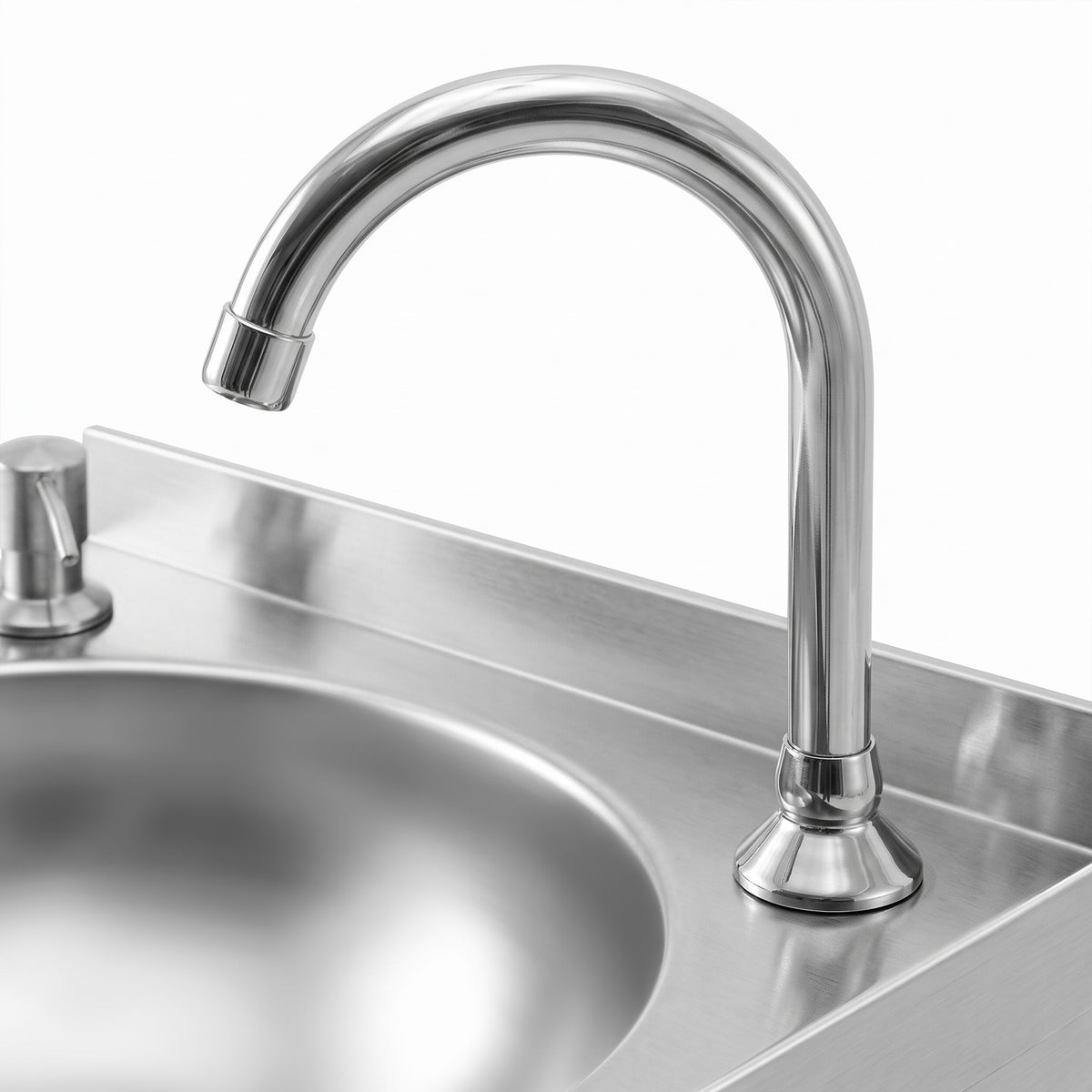 Knee-Operated Hand Wash Sink 400x400x250mm