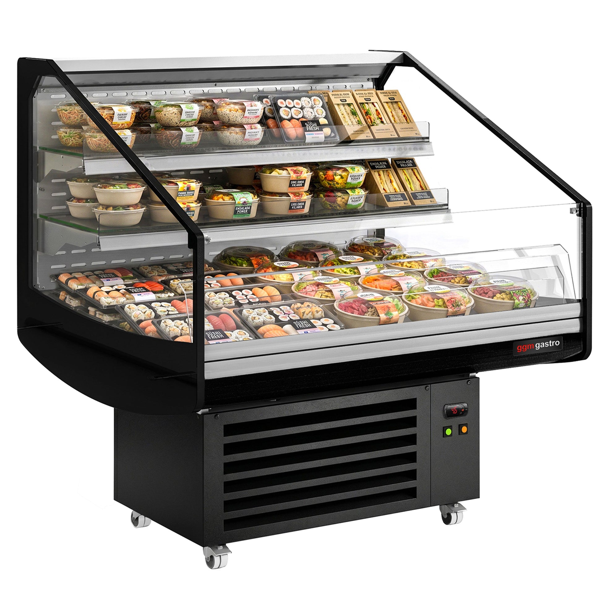 Refrigerated Display Island 1250mm 405L 1.40kW Black KTHDC121