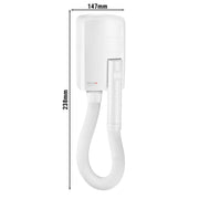 Wall Mounted Hair Dryer with Hose and Handheld Nozzle ABS 50-492