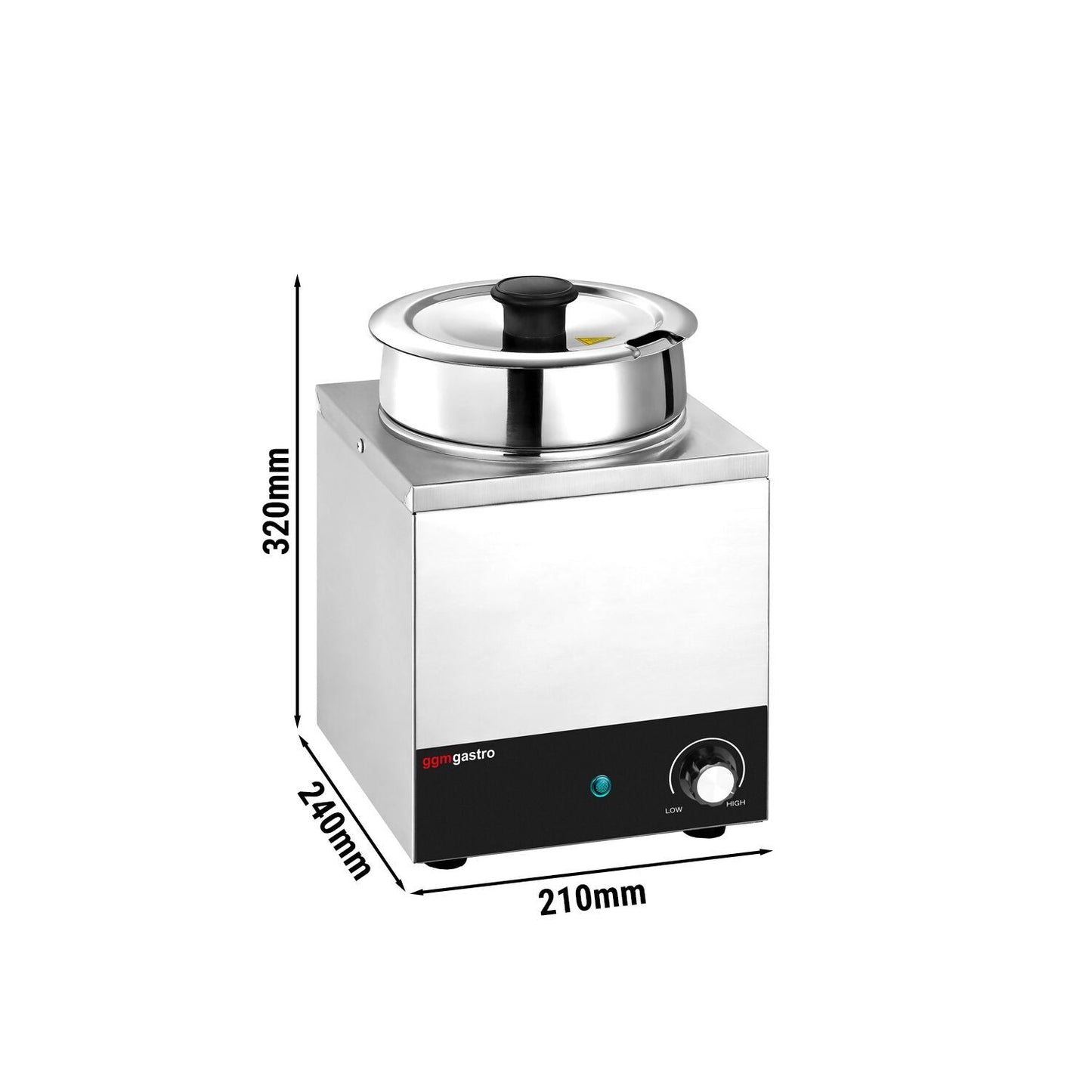 Electric Bain-Marie Soup Warmer 3.5L 200W BHPV35-1