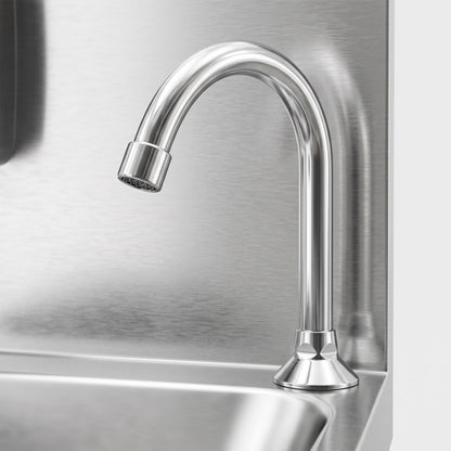 Commercial Knee-Operated Hand Wash Sink 400x350x500mm