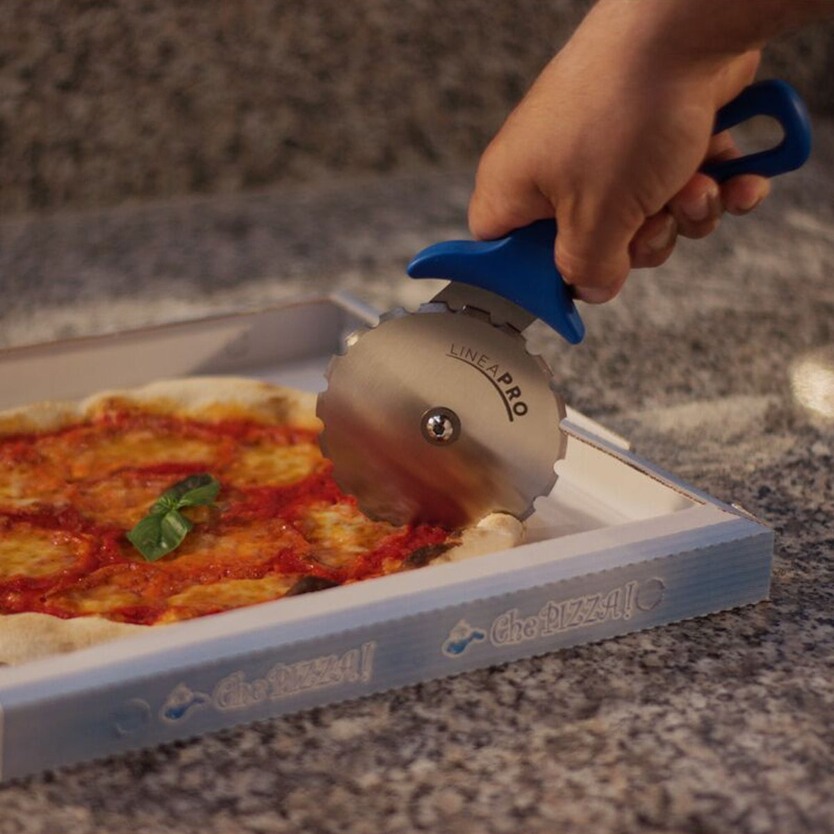 Premium Pizza Wheel Cutter 100mm Blue