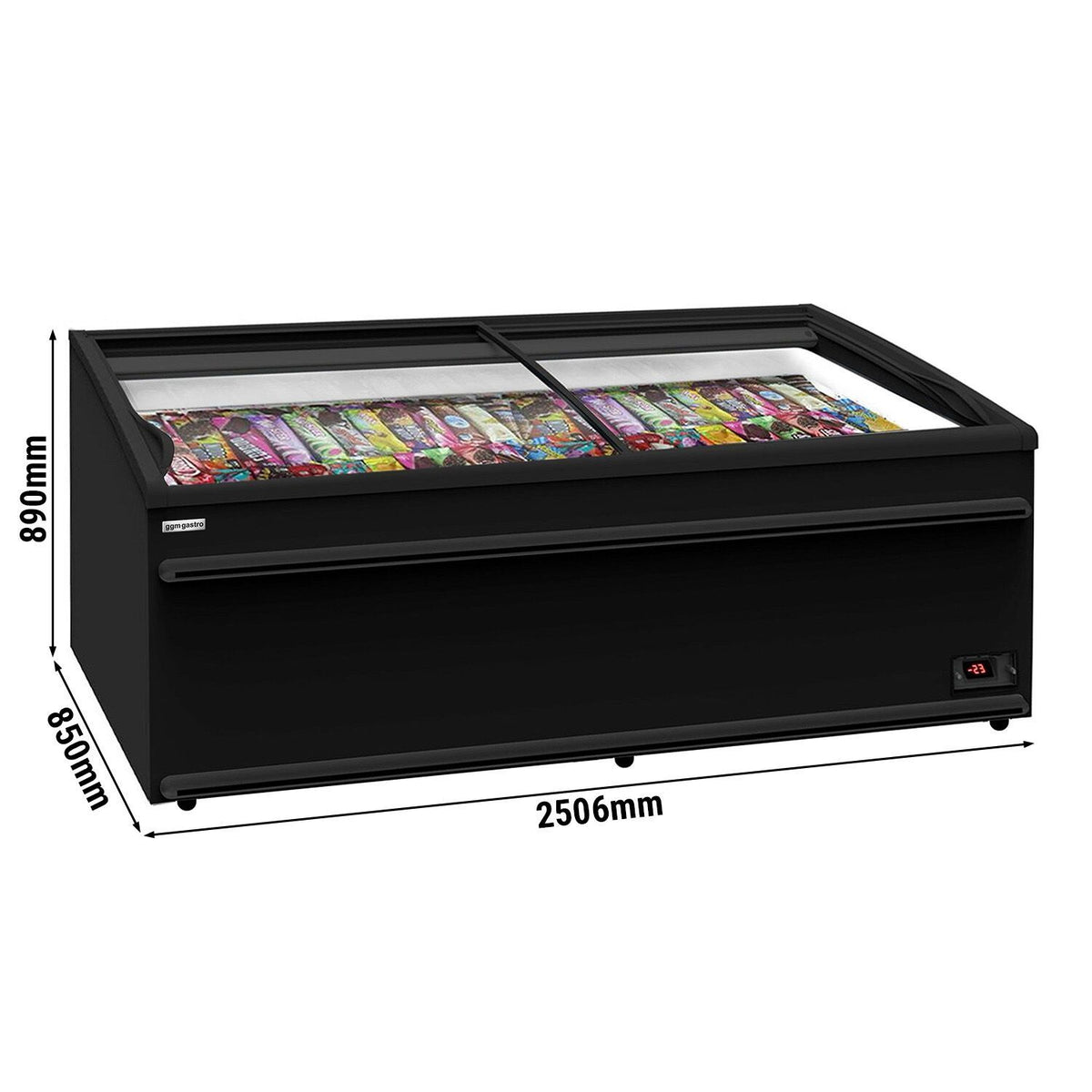 Refrigerated Display Island 2506mm 594L 403W Black TKIU25S