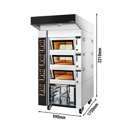 Commercial Bakery Deck Oven with Prover 990x1750x2210mm