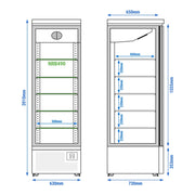 Commercial Display Freezer 700W 230V WTBL300