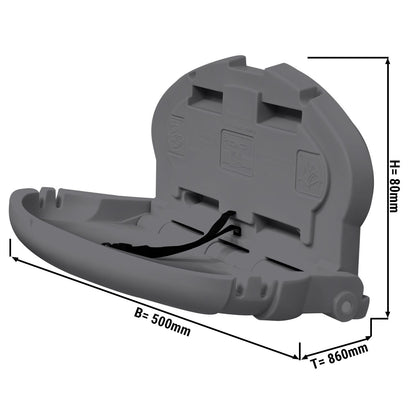 Wall Mounted Baby Changing Table Grey Plastic