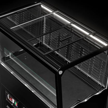 Refrigerated Beverage Display Island 69L 320W Black KIBL730