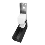 Wall Mounted Toilet Paper Dispenser 750 Sheets Matte Black Stainless Steel
