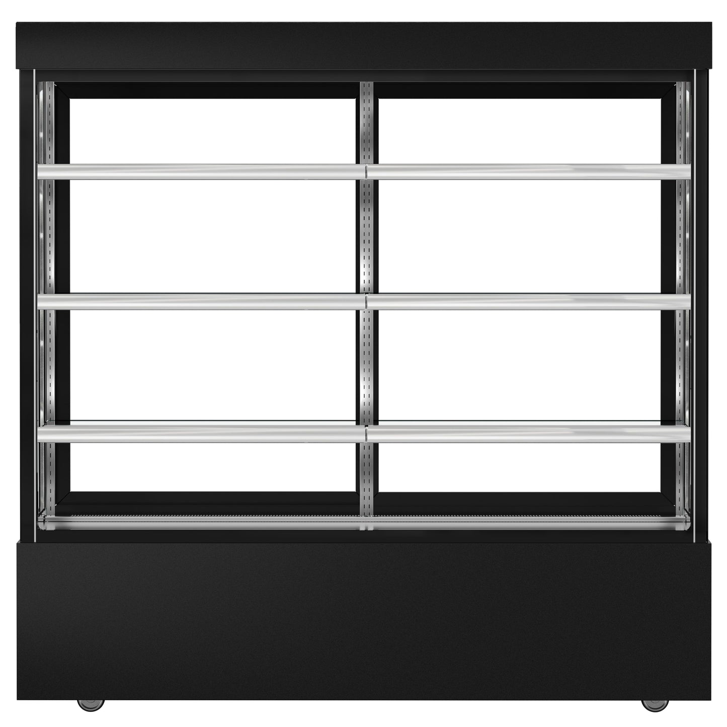 Refrigerated Pastry Display Case Double Glazing 1200L Matt Black KTG187SM