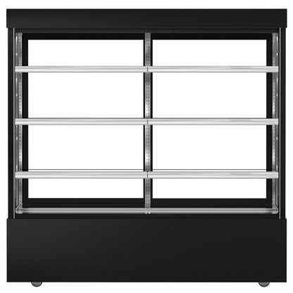 Refrigerated Pastry Display Case Double Glazing 1200L Matt Black KTG187SM
