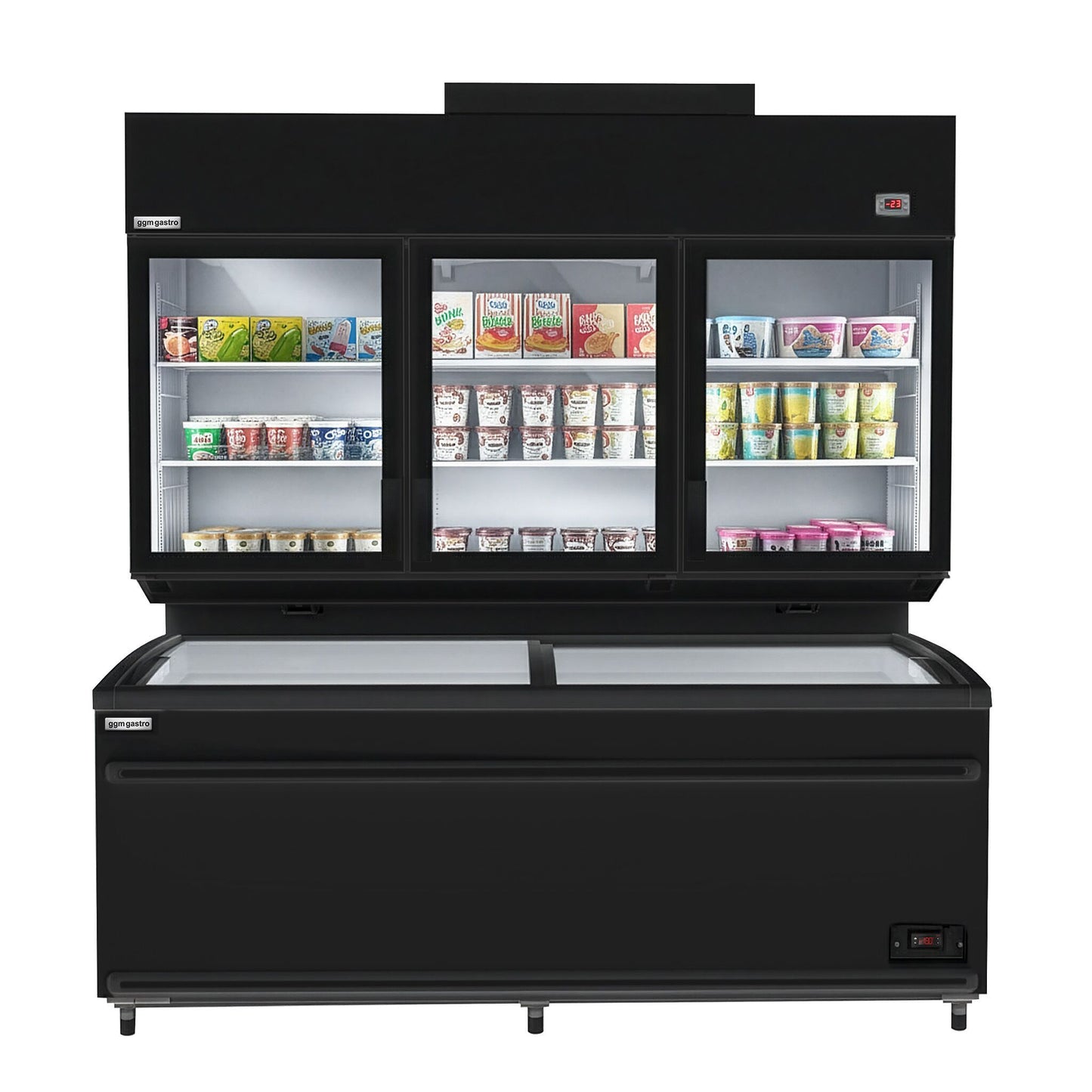 Refrigerated and Freezer Wall Display with Island 1014L 1.79kW WTRU21S#TKIU21S