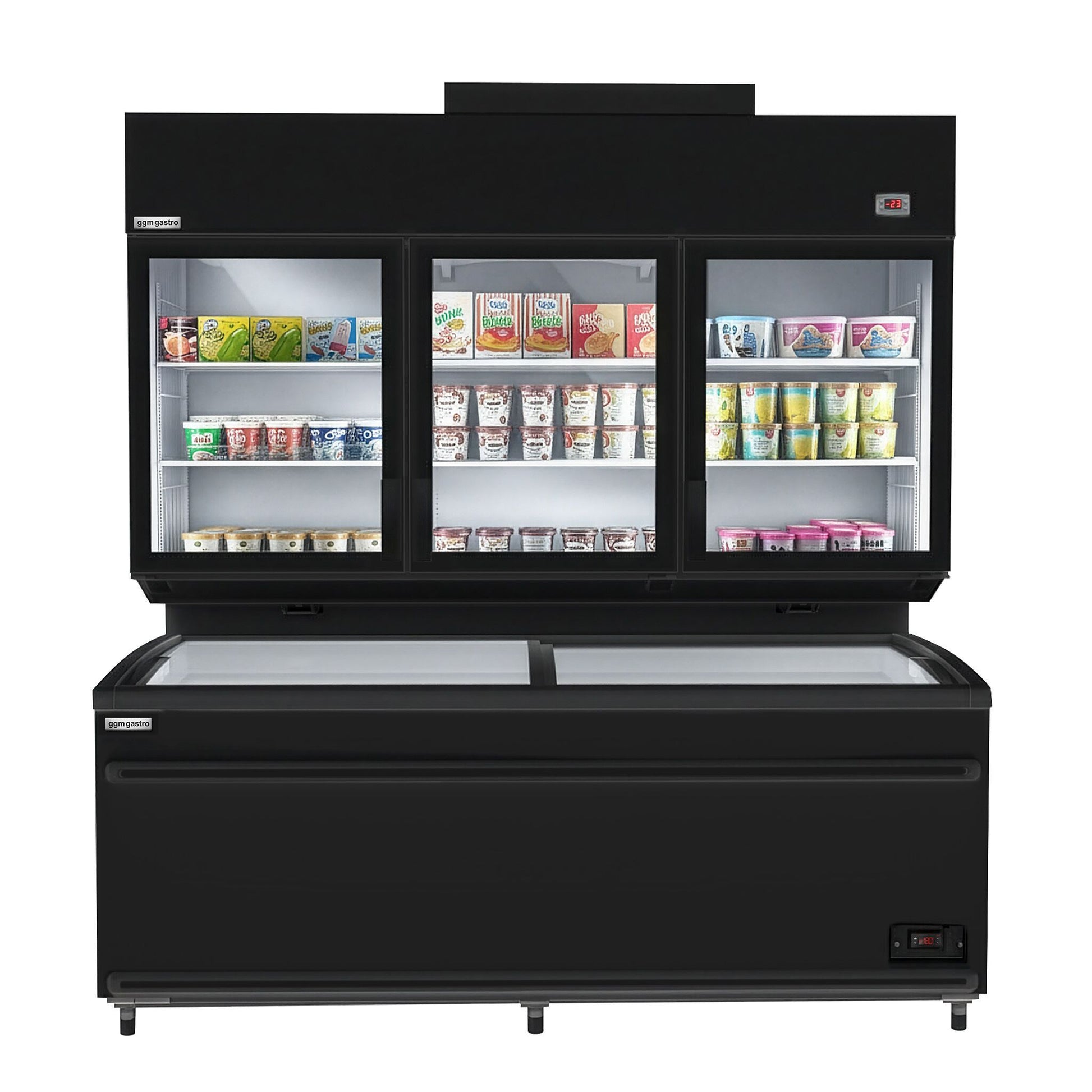 Refrigerated and Freezer Wall Display with Island 1014L 1.79kW WTRU21S#TKIU21S