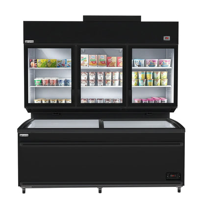 Refrigerated and Freezer Wall Display with Island 1014L 1.79kW WTRU21S#TKIU21S