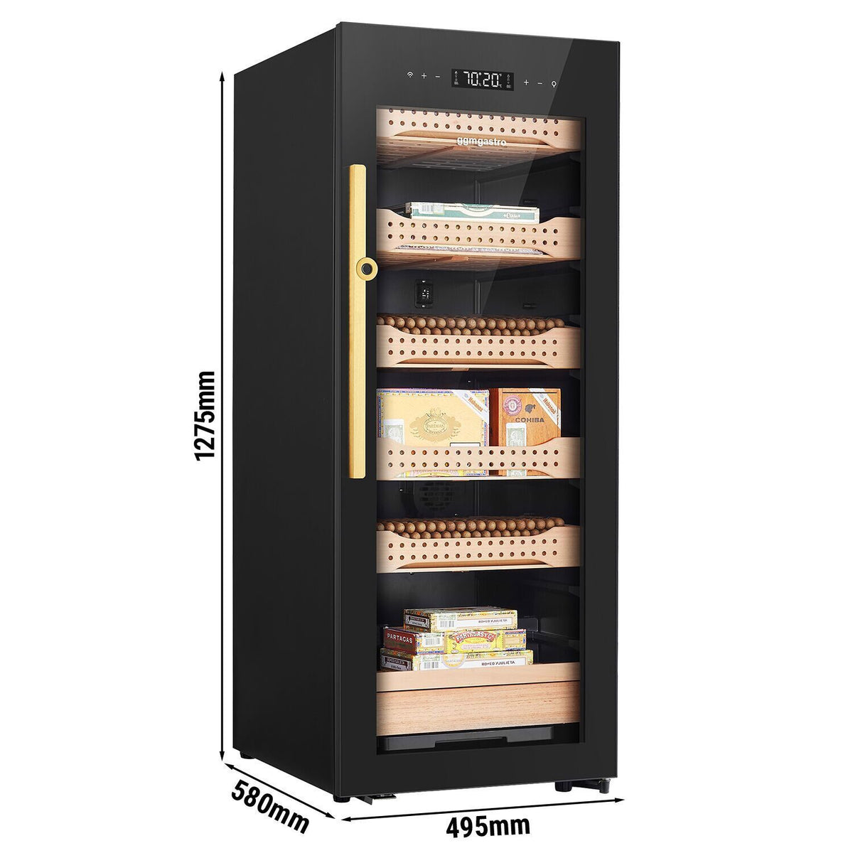 Electric Cigar Humidor Cabinet 200L Cedar Wood ZHM200