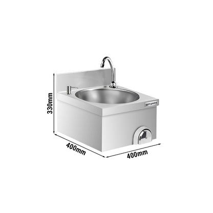 Knee-Operated Hand Wash Sink 400x400x330mm