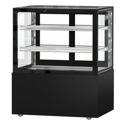 Refrigerated Pastry Display Case Double Glazing 430L Matt Black KTGSF107SM