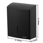 Paper Towel Dispenser 600 Towels Stainless Steel Black