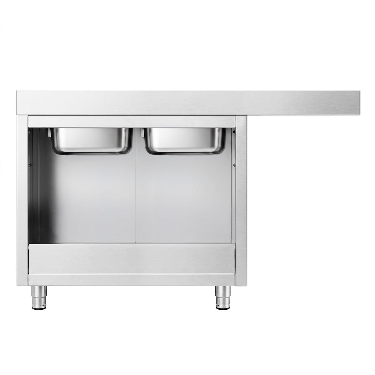 Commercial Dishwasher Sink with Cupboard 1600x600x970mm