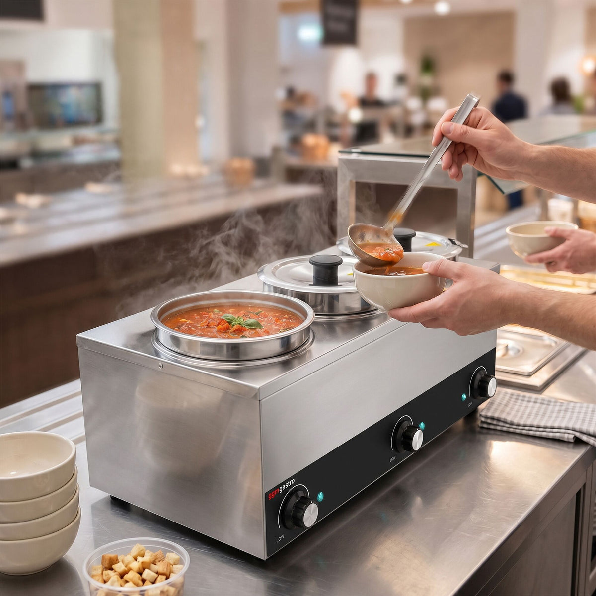 Electric Bain-Marie Soup Warmer 10.5L 450W BHPV35-3