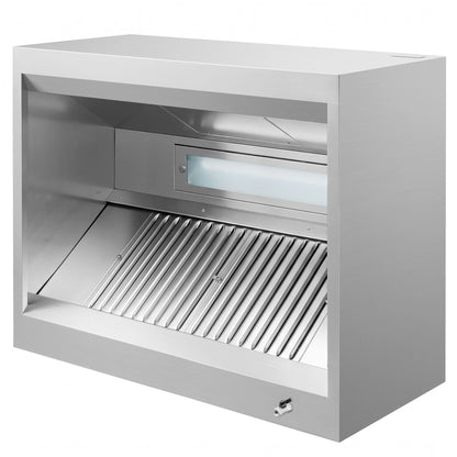 Commercial Induction Box Canopy Hood 1200mm