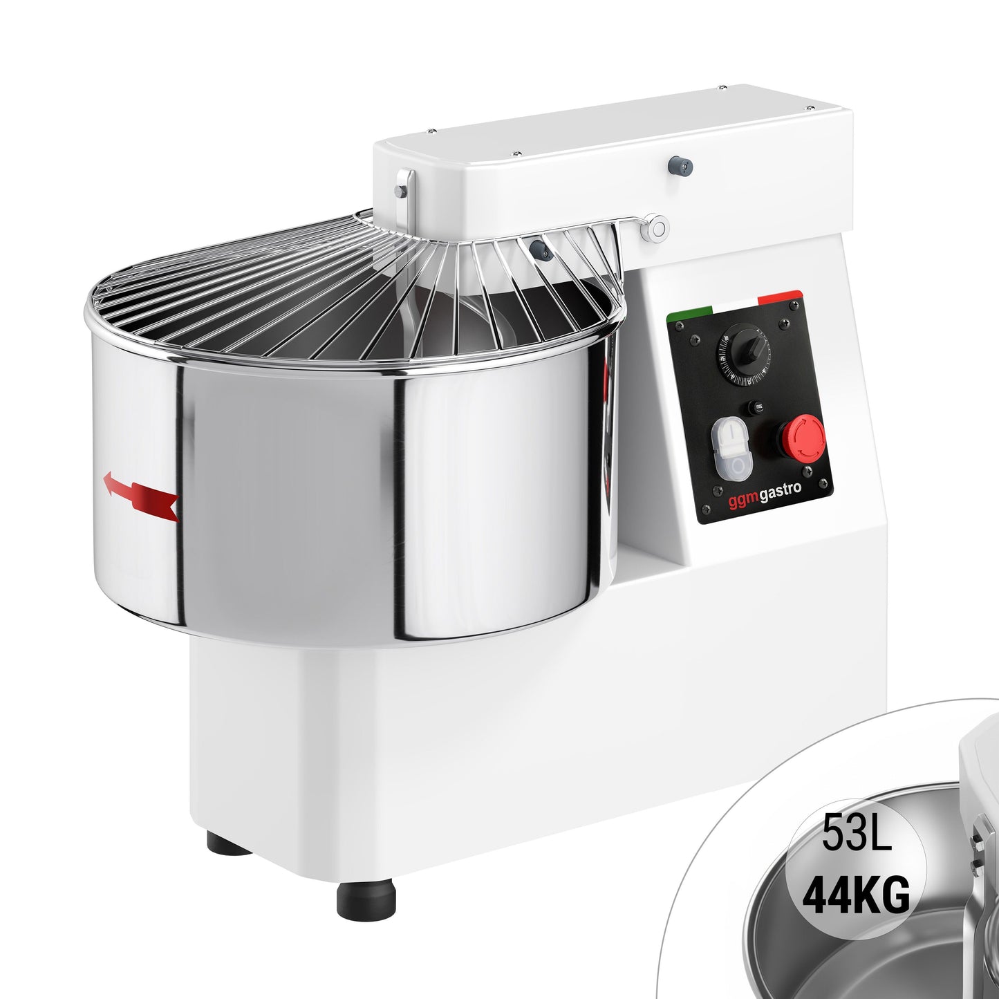 Commercial Spiral Bakery Dough Mixer 53L 400V TMP53-N