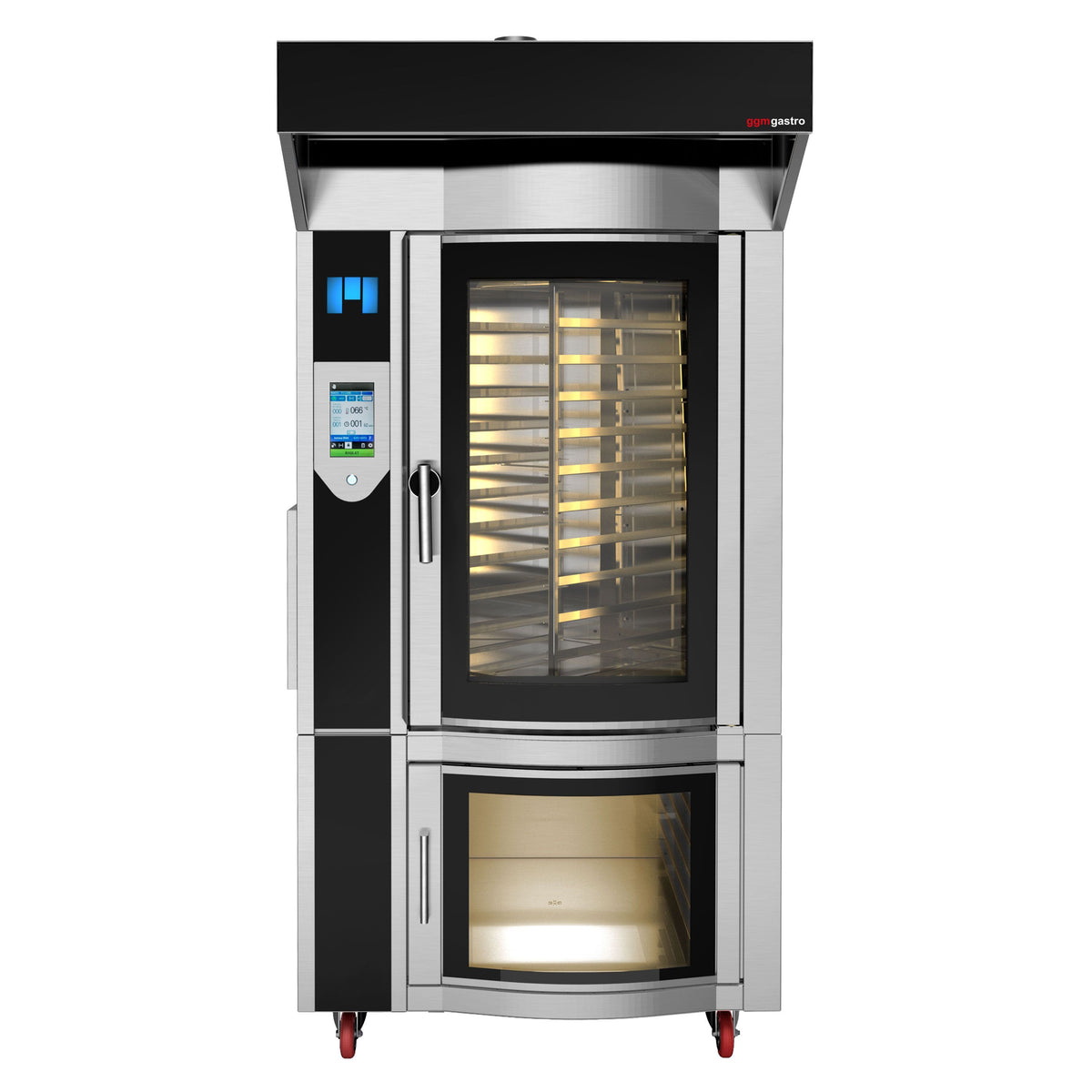 Commercial Rotary Bakery Convection Oven 1100x1950x2220mm