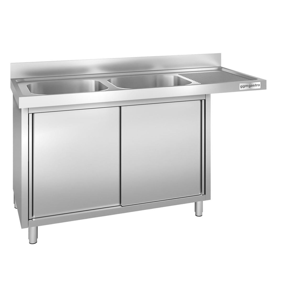 Commercial Dishwasher Sink with Cupboard 1600x700x970mm