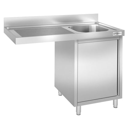 Commercial Dishwasher Sink with Cupboard 1200x600x970mm