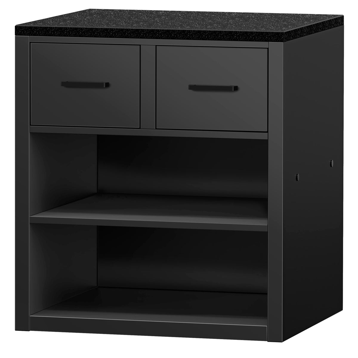 Cash Register Counter Black Marble Top 800mm Matt Black KTKG87SM