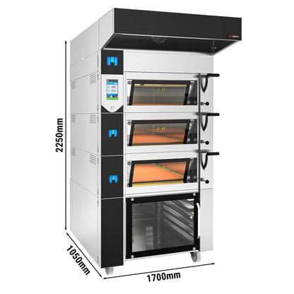 Commercial Bakery Deck Oven with Prover 1050x1700x2250mm