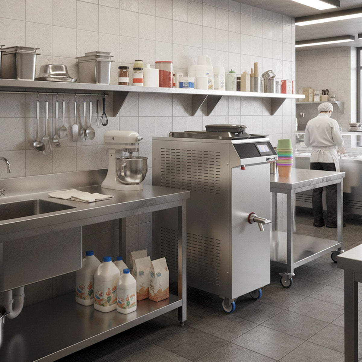 Commercial Ice Cream Pasteurizer 60L 7kW