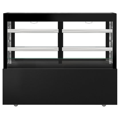 Refrigerated Pastry Display Case Double Glazing 530L Matt Black KTVOG157SM