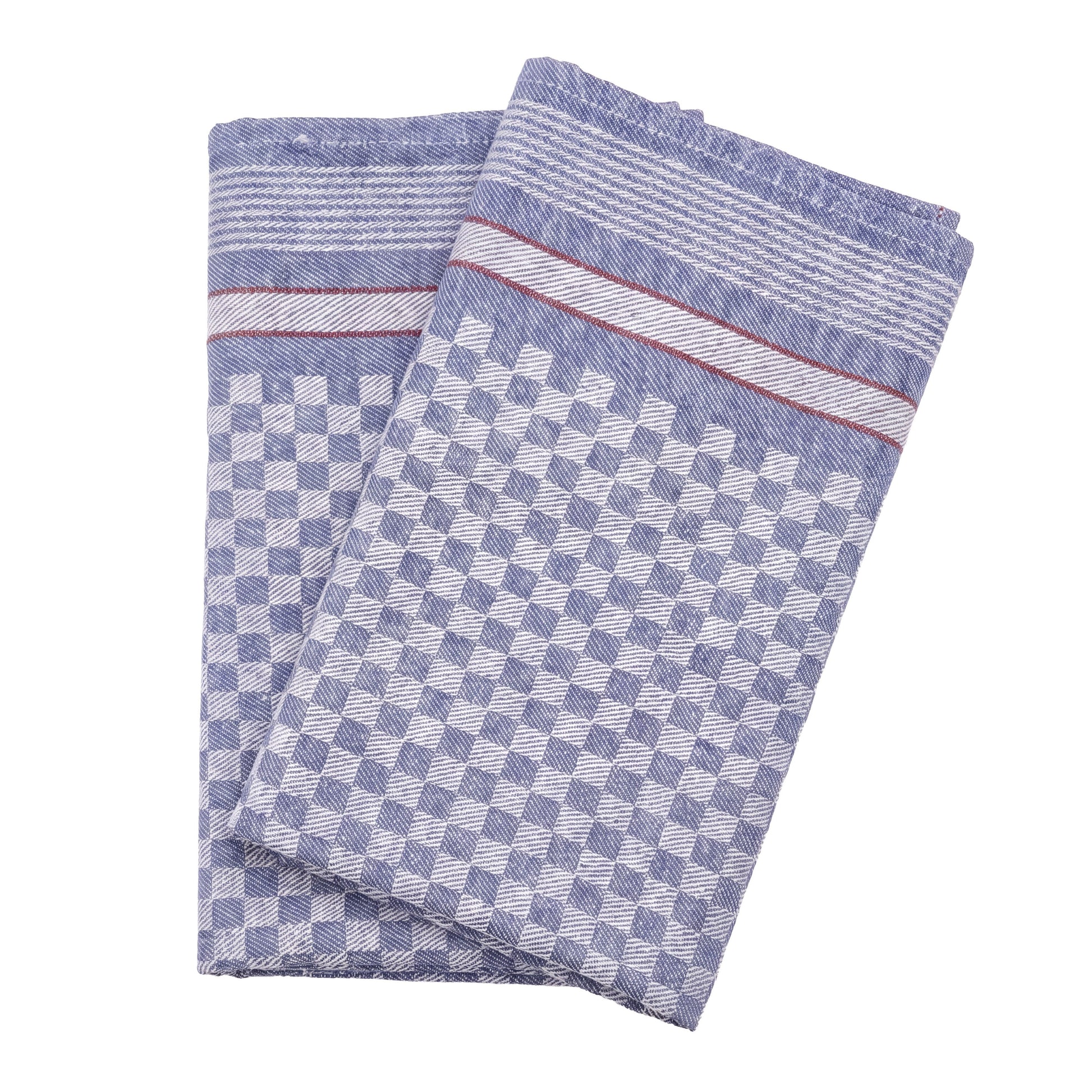 Cotton Kitchen Towels 200 Pack Blue Check GTBH251BK