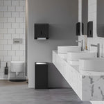 Paper Towel Dispenser 800 Towels Stainless Steel Black
