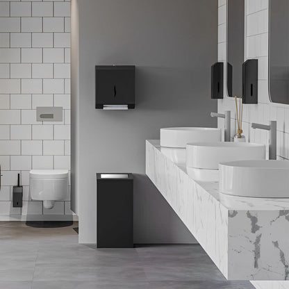 Sensor Roll Hand Towel Dispenser Stainless Steel Black